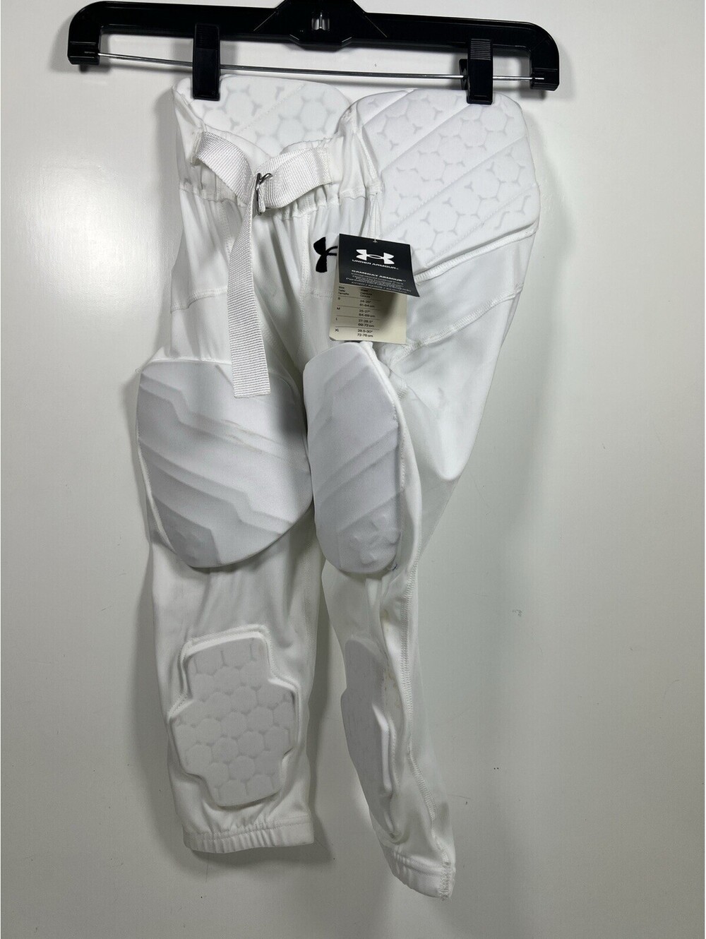 Under Armour Youth YS Gameday White Integrated Football Pants Padded NWT